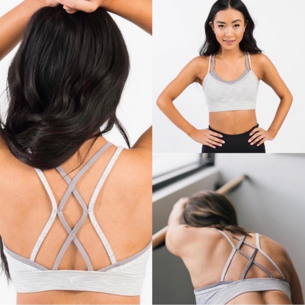 Zyia Active Strappy Bra Grey